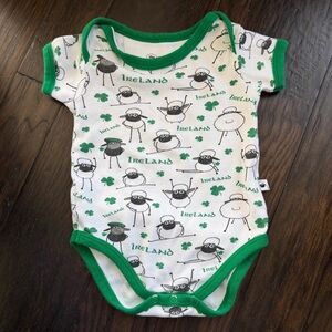 Ireland sheep baby onesie